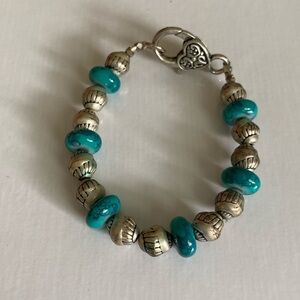 Silver & turquoise bracelet